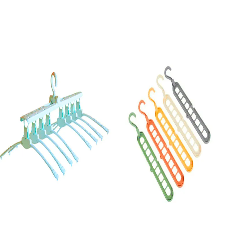 

Multi-port Support Circle Clothes Hanger Clothes Drying Rack Multifunction Plastic Clothes Hangers Home Storage Hangers