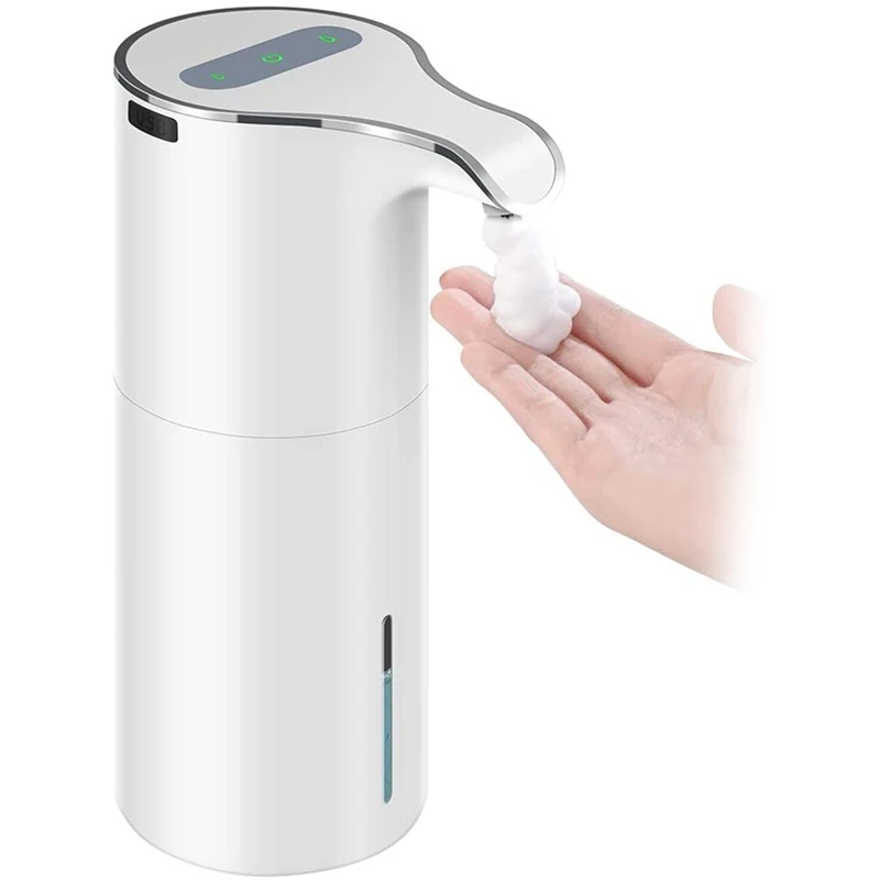 15Oz/450Ml Automatic Soap Dispenser Touchless Foaming Soap Dispenser - Rechargeable Waterproof Foam Soap Pump Dispenser