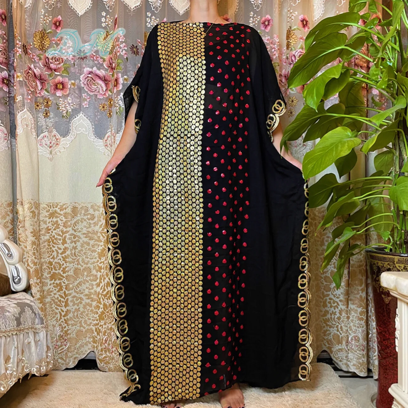 Длинное арабское платье с вышивкой, из Дубая, с блестками, премиум-класса, удобная ткань для женщин, мусульманская Абая, Турция, Марокко, Абая...