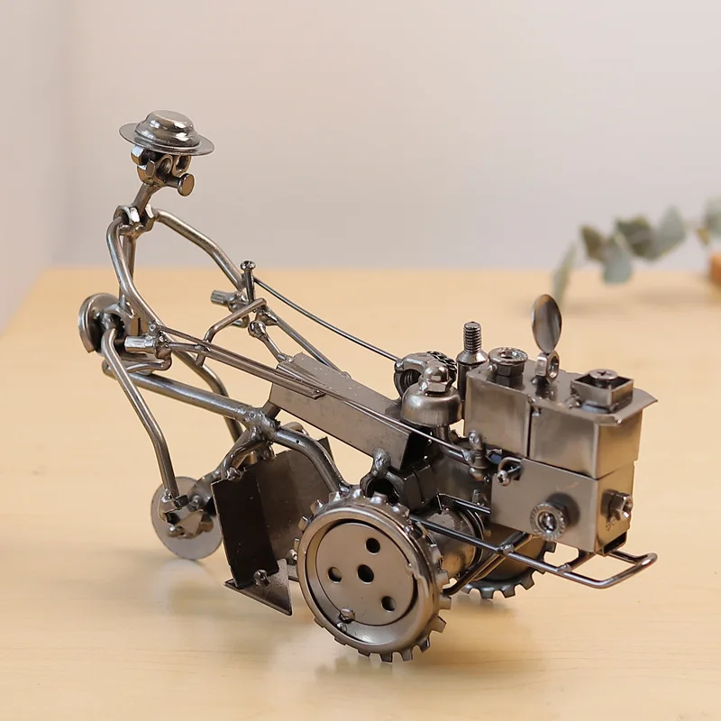 

BJ11 Retro Iron Tractor Metal Model Ornaments Creative Home Furnishing Desktop Gifts Decoration Crafts Bookshelf Ornaments Decor