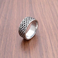 celtics knot weave viking symbol stainless steel mens women rings simple for girl boyfriend jewelry creativity gift wholesale