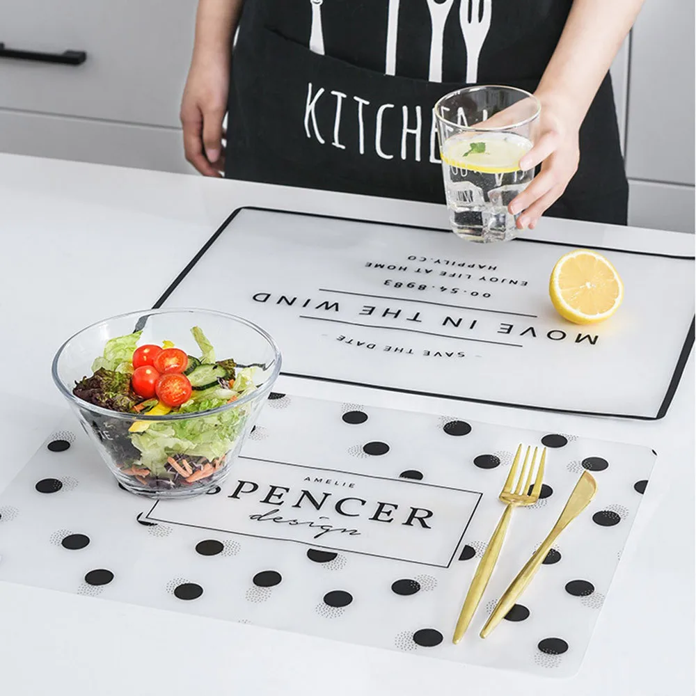 Мягкие прозрачные масляные коврики из ЭВА для посуды в скандинавском стиле