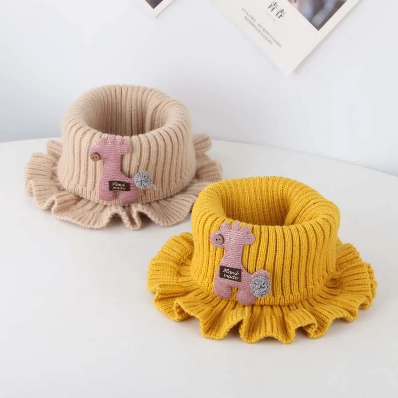 Осень зима 2019 теплый детский хлопковый шарф воротник для мальчиков и девочек