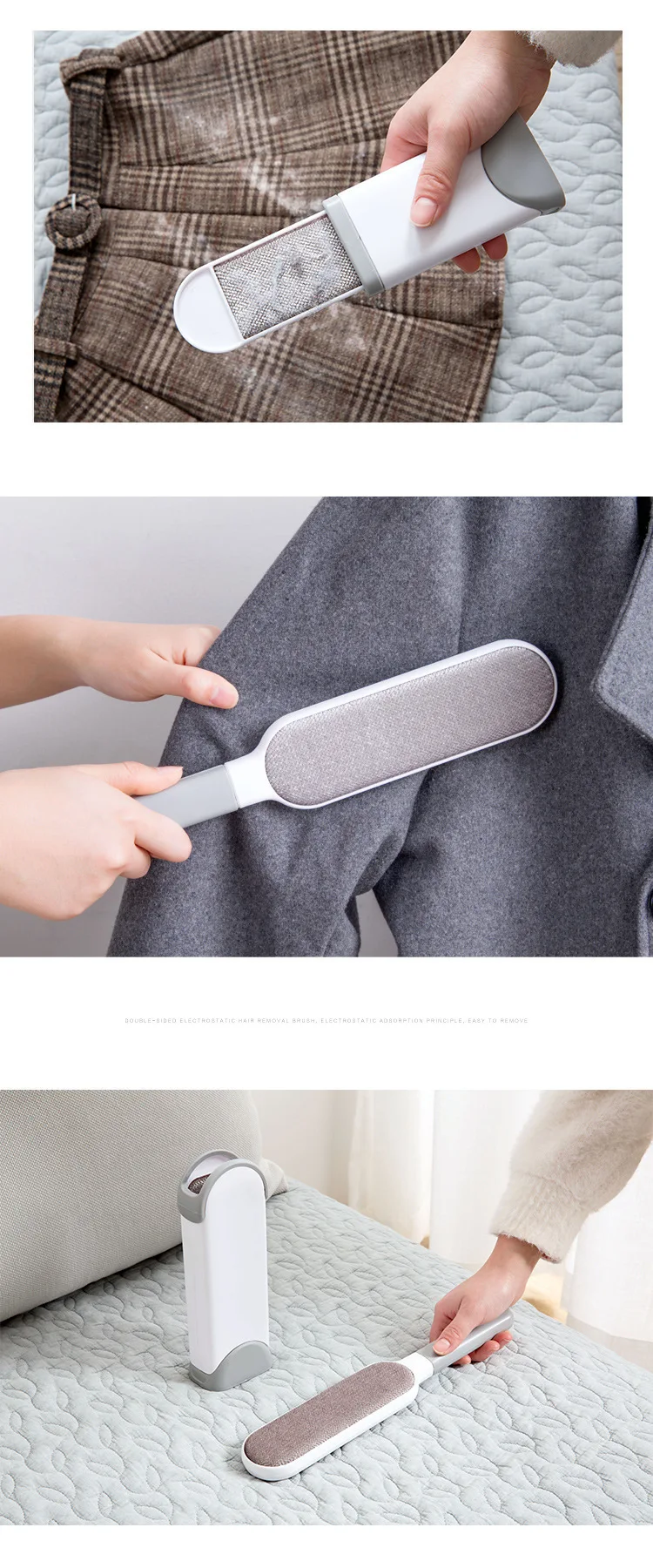 

Home Household Clothing Adhesive Hair Device Sweep Bed Sofa Remove Dust Brush Clothes Hair Brush Lint Sticking Roller
