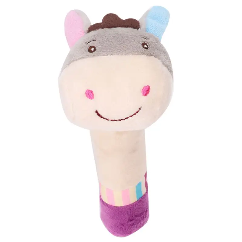 1 шт. мягкая плюшевая погремушка захватывающая Успокаивающая животные BB ручная