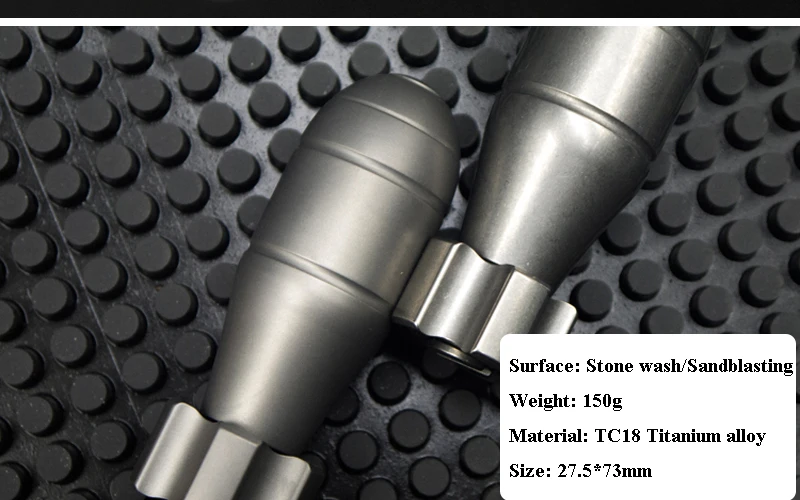 Титановый сплав TC18 Гироскопическая бомба для пальцев игрушечный нож с бусинами |