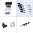 10 шт. Новинка 3,5 мм разъем для стереогарнитуры разъем 2,5 мм 4 полюса 3,5 аудио разъем адаптер разъем для Iphone белый и черный