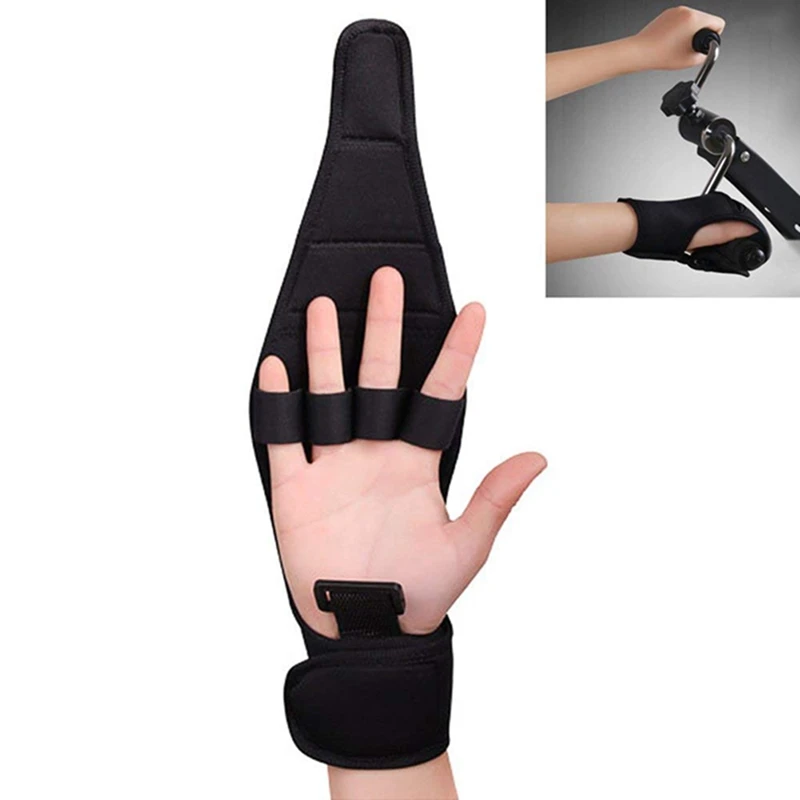

Anti-Spasticity fitness Finger Rehabilitation Auxiliary Gloves Grip Splint Hand Recovery Impairment Fixed Hand Glove Hot