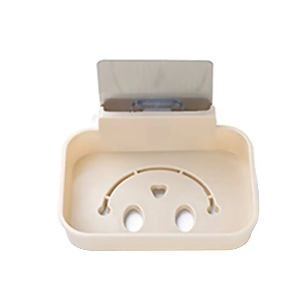 Pasted Design Wall Mounted Home Bathroom Soap Dish Box Simple Sponge Drainage Holder Tool | Дом и сад