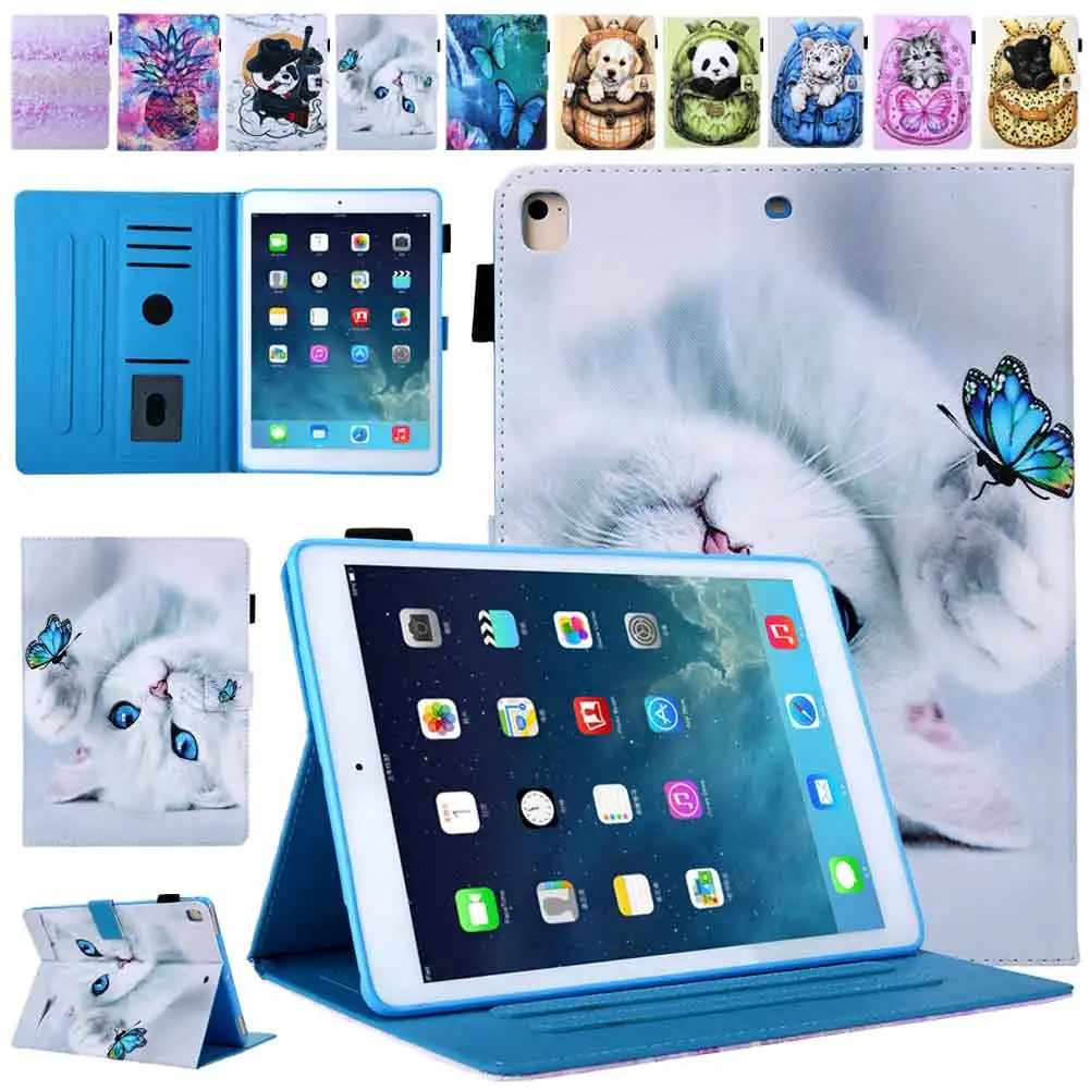 

Умный чехол для iPad 10,2, 2019, чехол для Apple iPad 7th поколения A2200 A2232, чехол с подставкой, чехол с рисунком, держатель для карандашей