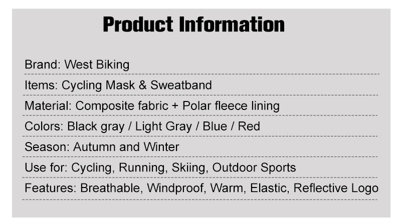 WEST BIKING велосипедная маска повязка на голову набор зимний флисовый шейный платок