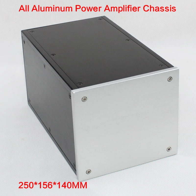 

250*156*140MM DIY All-aluminum Power Amplifier Chassis WA111 Power Supply Case Rear-stage Shell Audio Box Amplifier Enclosure