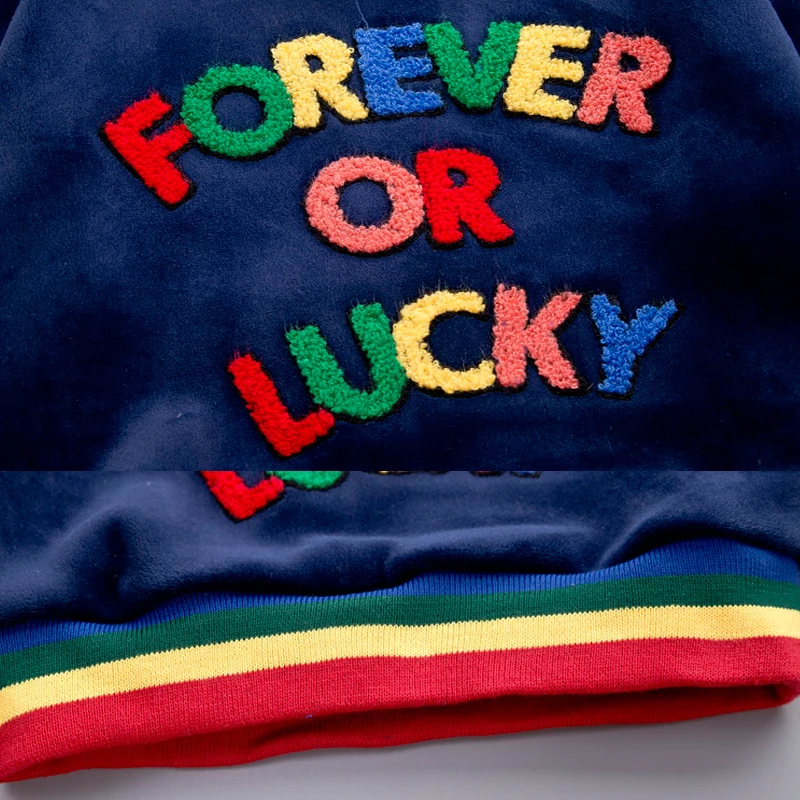 Детское бархатное платье детская зимняя одежда спортивный костюм с цветными