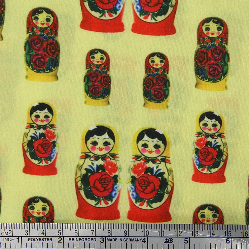 Русские куклы полиэстер хлопок Швейные стеганые ткани рукоделие Материал DIY