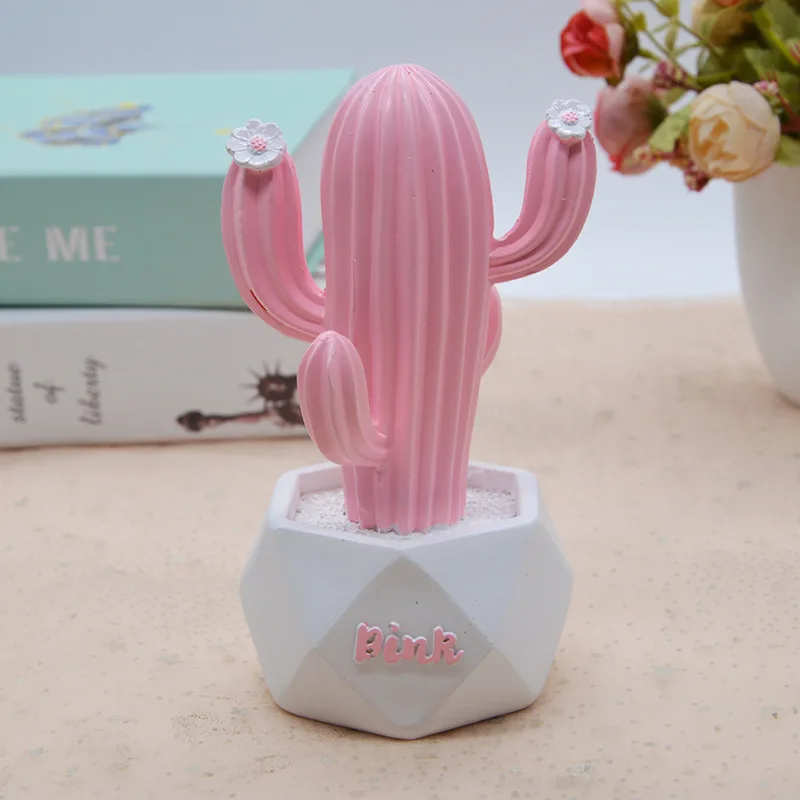 Домашний офисный декор из Смолы Кактус Deskstop украшение кактус Смола Bonsain большой