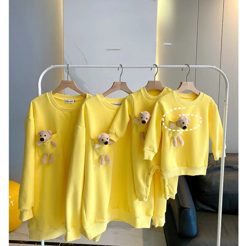 

Свитшот; Одинаковая одежда для всей семьи; Рождественская и Новогодняя одежда для детей с рисунком медведя; Толстовки; Свитшоты; Детский пул...