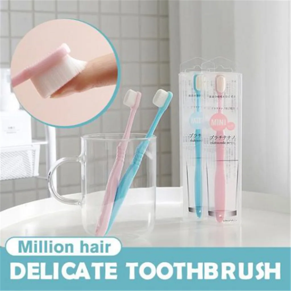 1 шт. супер мягкая простая дизайнерская ультра зубная щетка бамбуковый уголь Нано