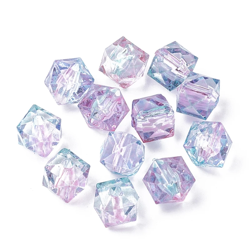 100 шт./лот цветные блестящие хрустальные бусины очаровательные квадратные