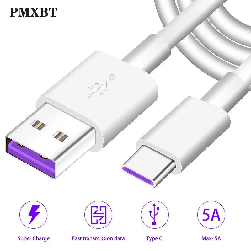 5A Tpye C кабель для Huawei P30 P20 Pro lite Mate 20 10 P10 Plus USB 3 1 Type мобильный телефон Supercharge QC3.0 USBC