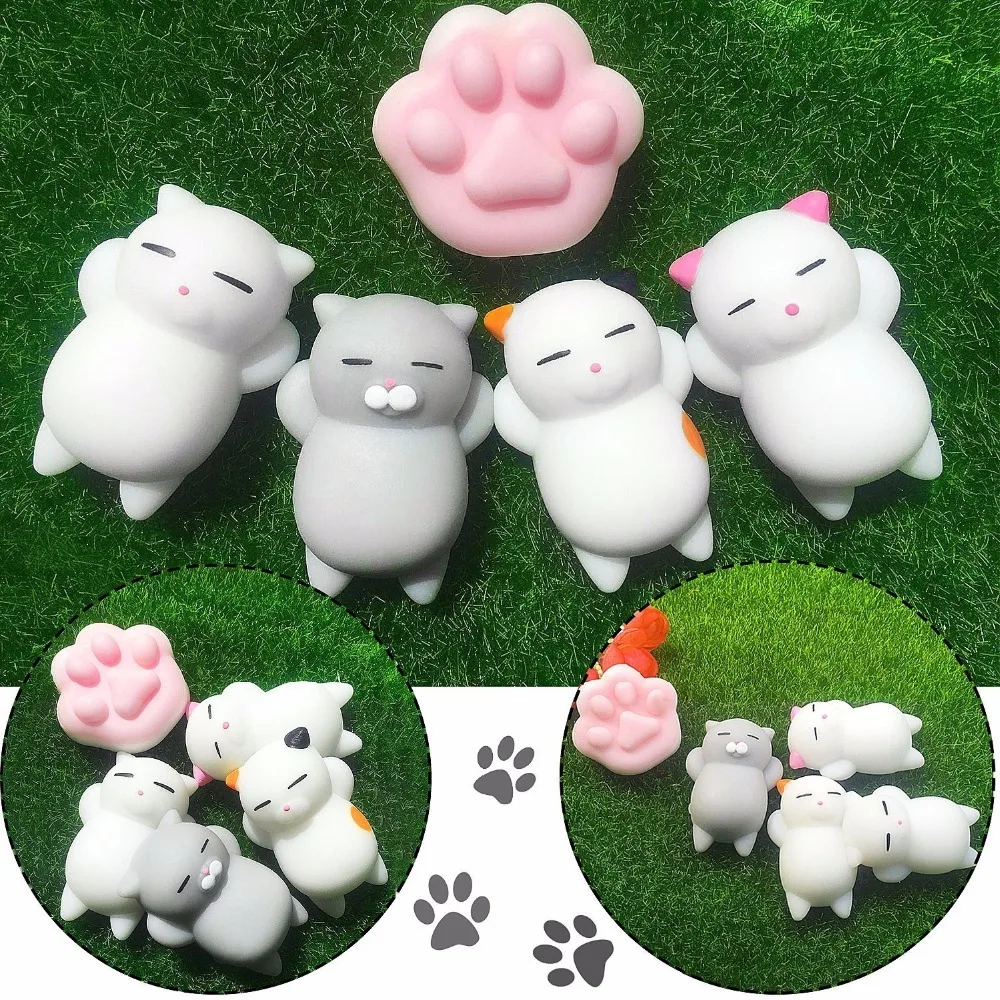 

Mini Change Color Squishy Cute Cat Antistress Ball Squeeze Rising Abreact Soft Sticky Stress Relief Toys Funny Gift Mochi Toys