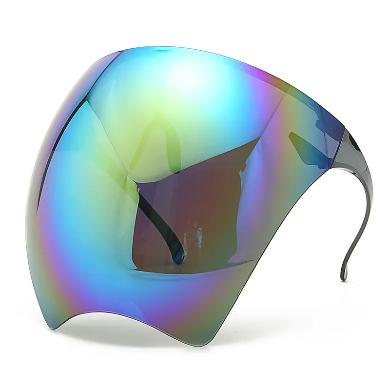 Colorful Eye Shield Visor Wrap Adult Large Mirror Sun Glasses Half Face Guard Protector Mask Anti-spray | Дом и сад