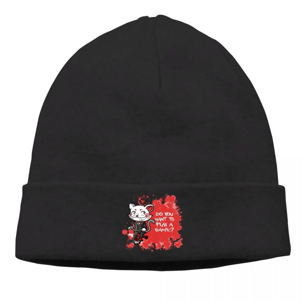 

Bonnet Saw Horror Film Cycling Knitted Hat Play A Game Essential Winter Warm Hip Hop Skullies Beanies Caps