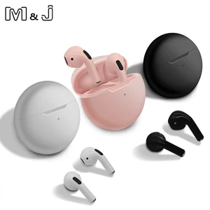 air pro 6 tws wireless headphones with mic tws fone bluetooth earphone earbuds sport running earpiece for apple iphone xiaomi free global shipping