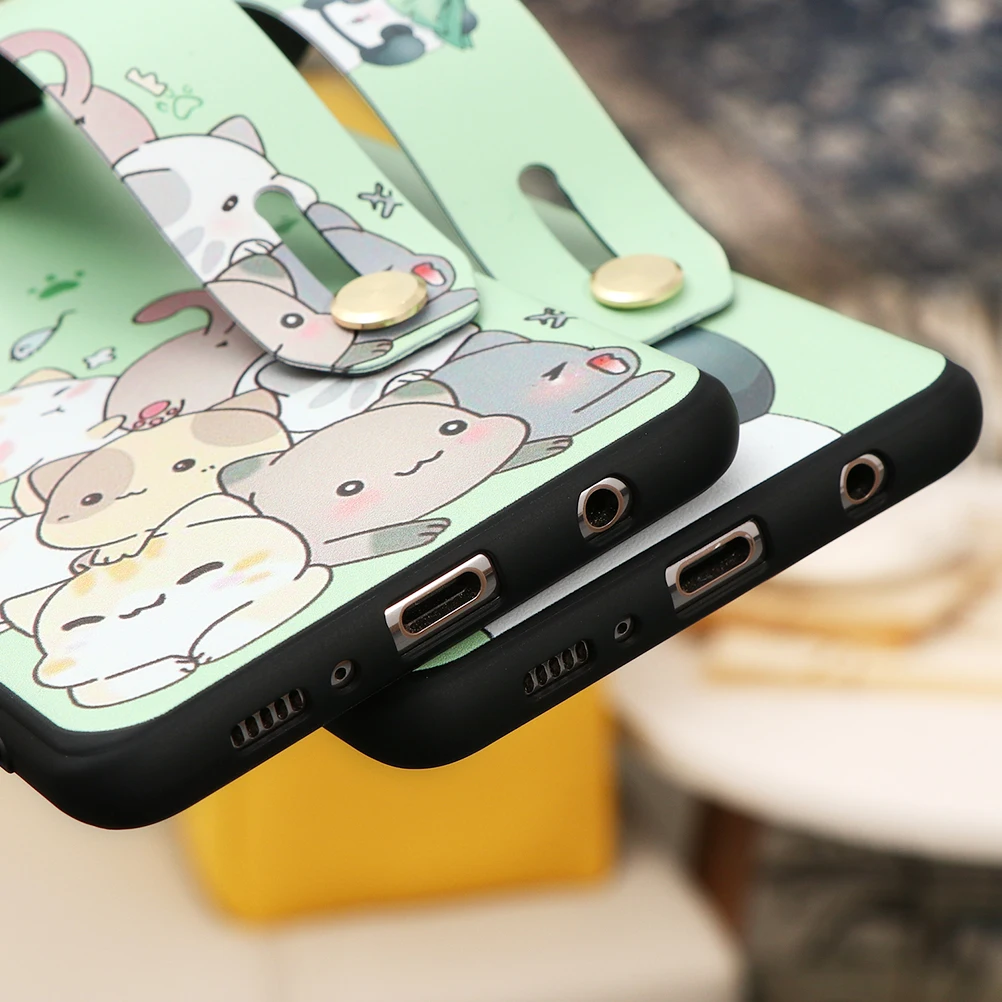 Чехол с ремешком на запястье для Samsung Galaxy A41 A31 A11 A21 A71 A51 A01 A90 A50 A70 A30 A40 A10 A10e A20e A6 Plus 2018
