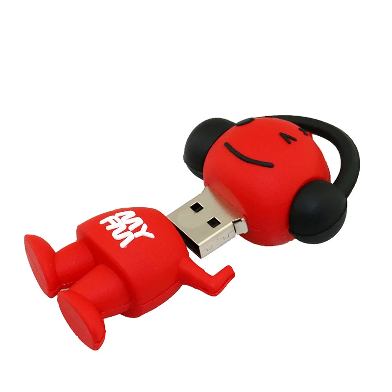 Милый флеш-накопитель с героями мультфильмов, 64 ГБ, USB флеш-накопитель с музыкальным человеком, 4 ГБ, 8 ГБ, 16 ГБ, флеш-накопитель, флеш-карта памяти для музыканта, 128 ГБ, музыкальные игрушки, u-диск