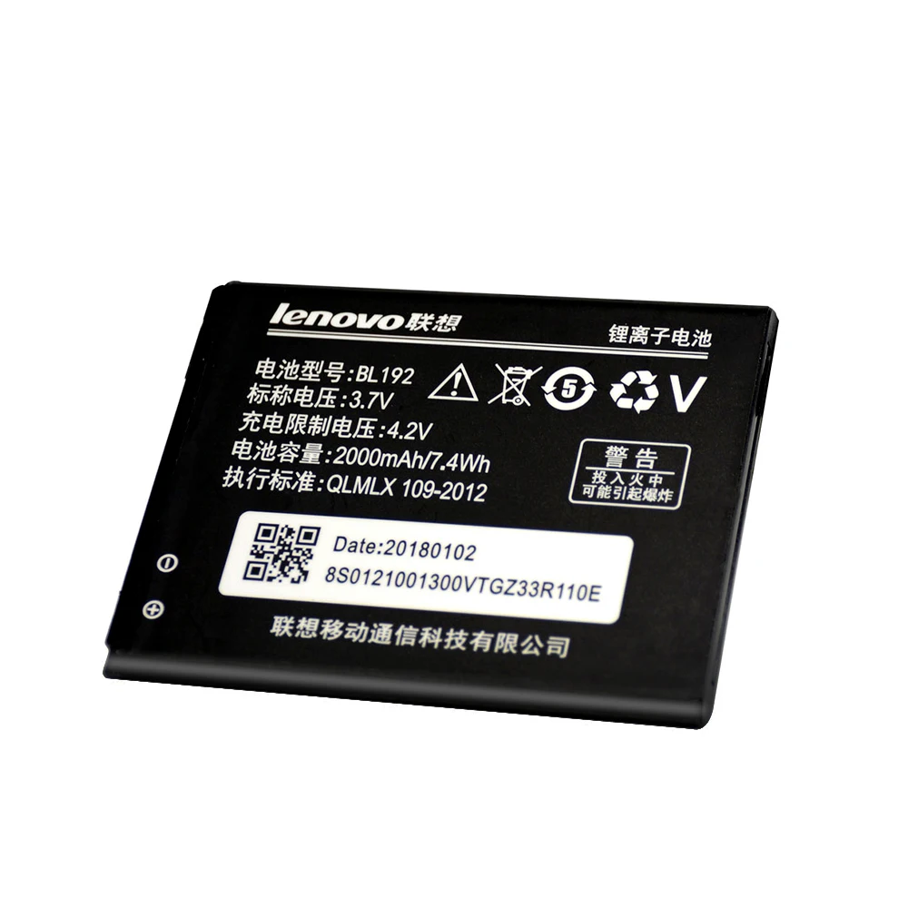 100% Оригинальный аккумулятор BL192 для Lenovo A328 A328T A526 A750 A529 A560 A680 A590 A300 A388T A505E