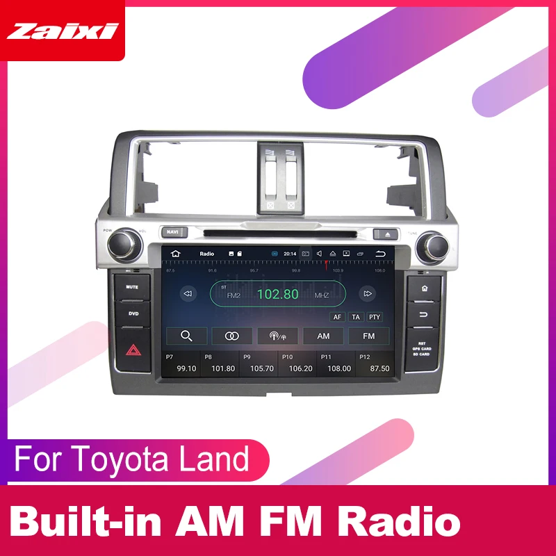 Мультимедийная система ZaiXi автомагнитола 2 DIN с DVD плеером GPS навигацией Android для