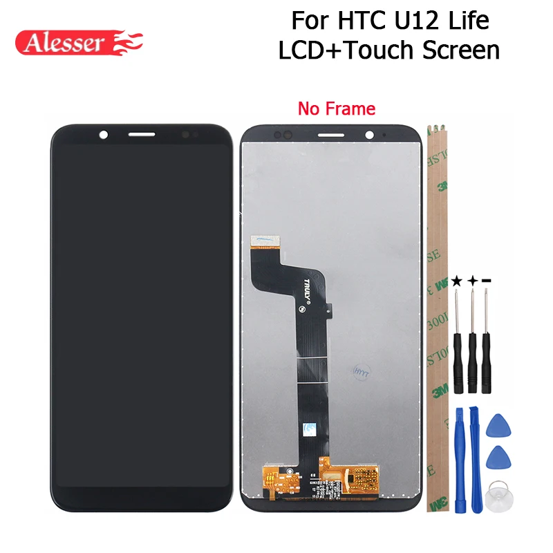 Alesser для HTC U12 Life ЖК дисплей и сенсорный экран 6 0 ''в сборе ремонтные детали с