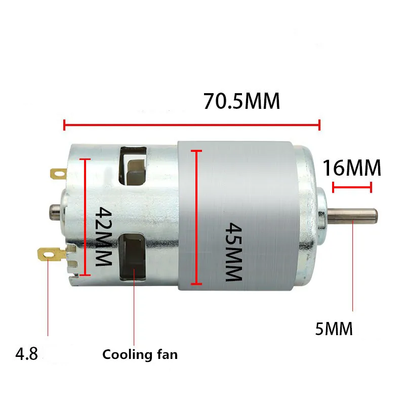 DIY газонокосилка набор DC 12V 775 моторный клинок из марганцевой стали садовые