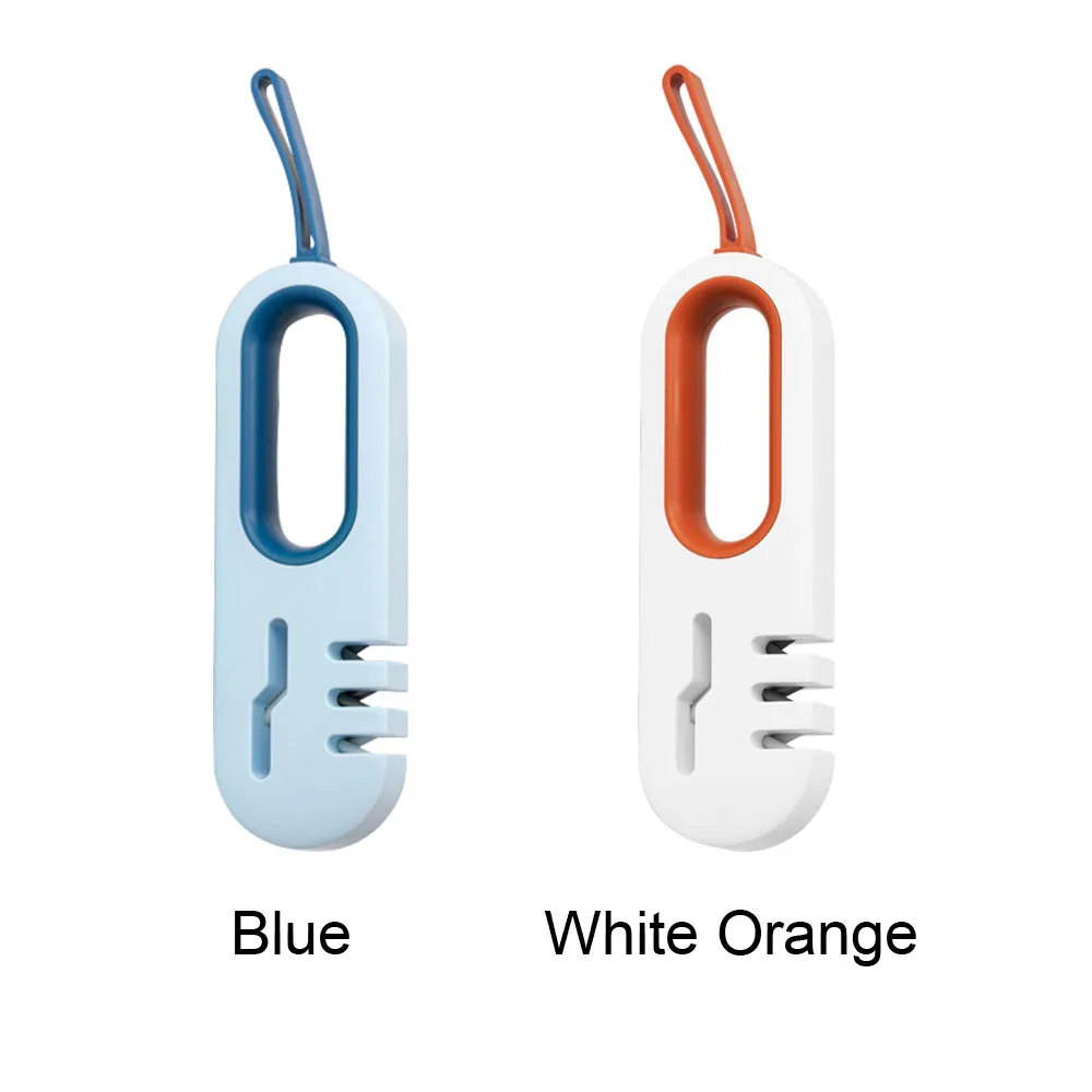 

4 In 1 With Lanyard Scissors Sharpener Grinding Kitchen Tool Blade Sharpening Non Slip Polishing Professional Manual Household