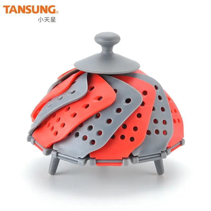 Бытовой отпариватель для пищевых продуктов складной пластиковый лотоса большой