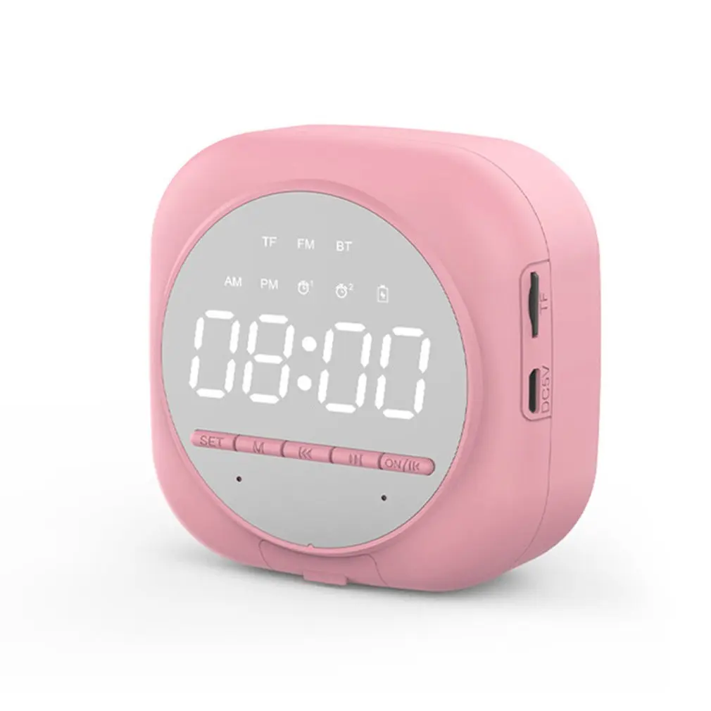 

Led Mirror Alarm Clock Digital Snooze Table Clock Wake Up Light Electronic Large Time Display Home Decoration Clock