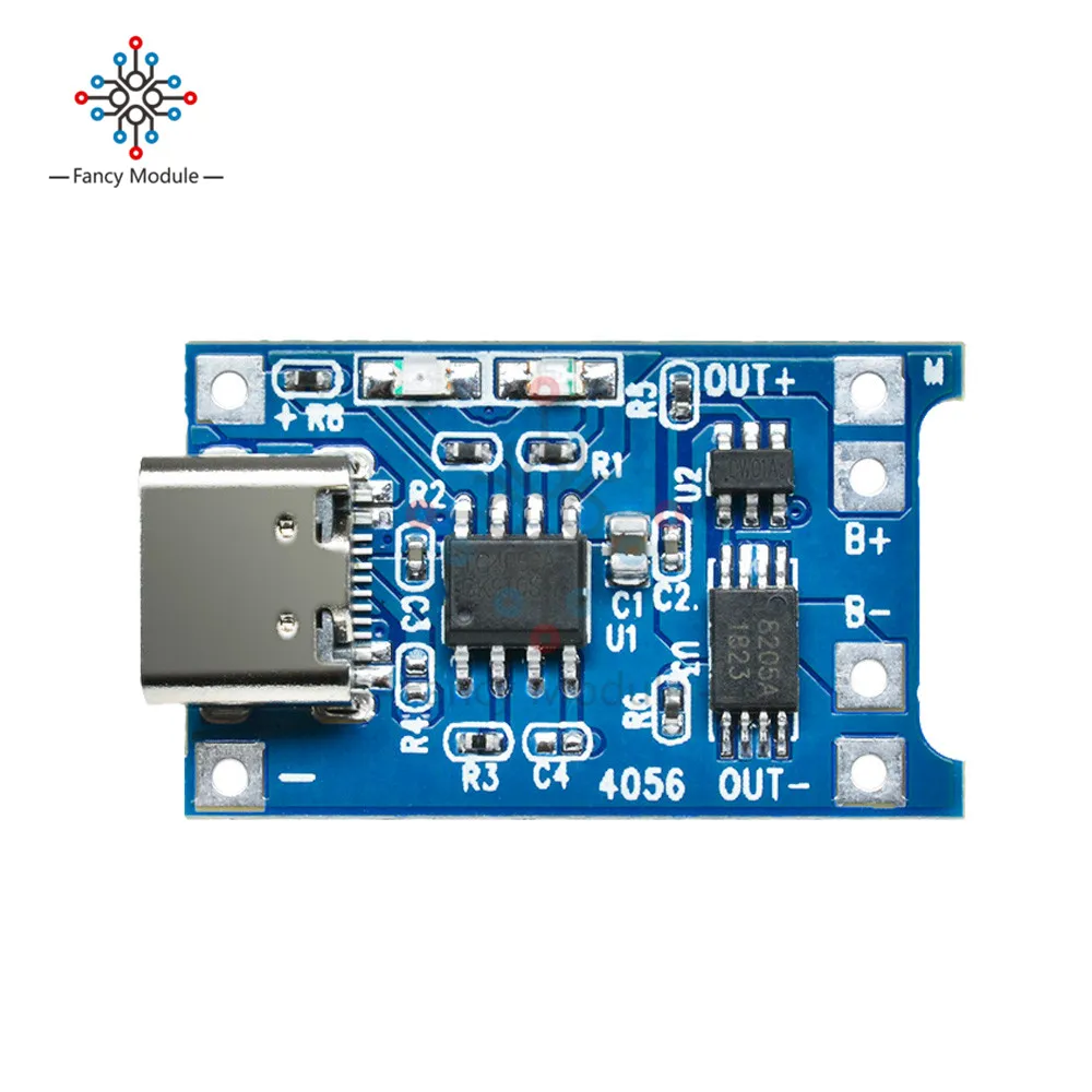 Diymore 5 шт/лот TP4056 type-C USB В 1A 18650 литий-ионный модуль зарядного устройства