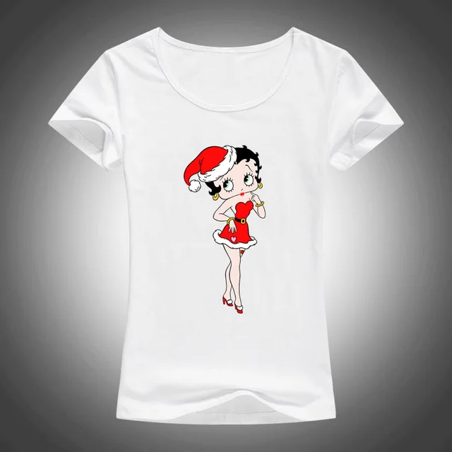 12 Новая женская футболка Betty Boop, футболка с рисунком Белоснежки/милых животных, Повседневная футболка для женщин/девочек, топы, одежда - Цвет: 12