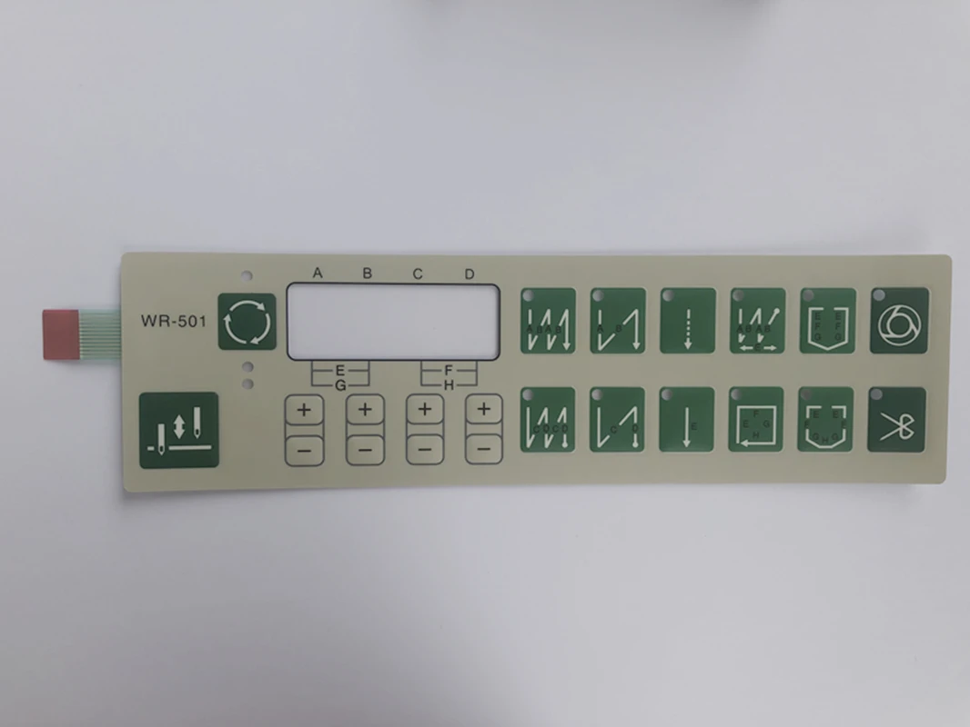 

HULONG HMC WR-501 control box operation panel sheet board keypad membrane sticker paper industrial sewing machine parts