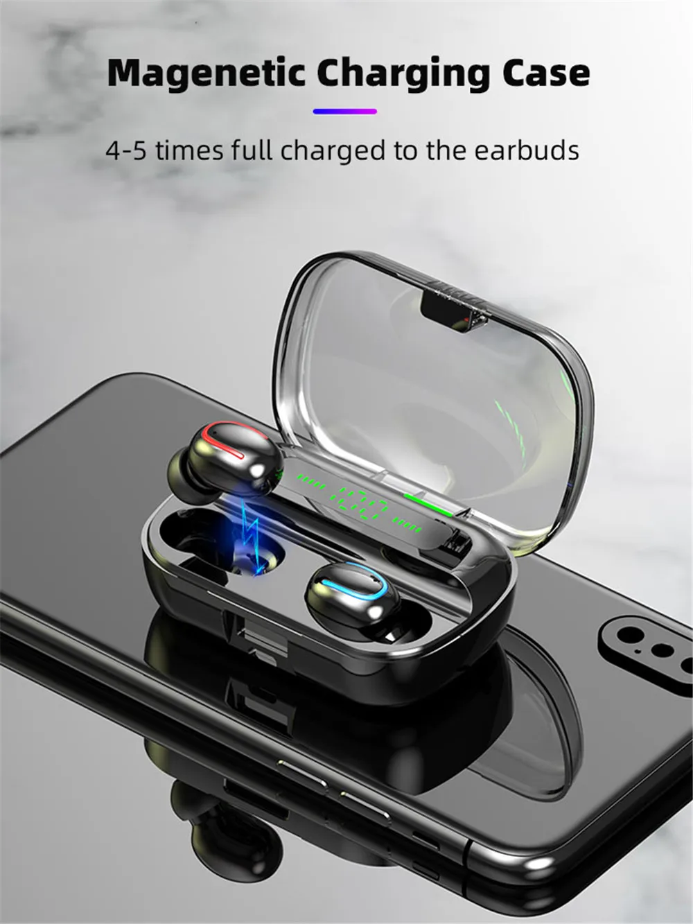 Q82 TWS Bluetooth наушники вкладыши беспроводные наушники Handsfree Bloototh гарнитура Ture беспроводные наушники для телефона Android iOS