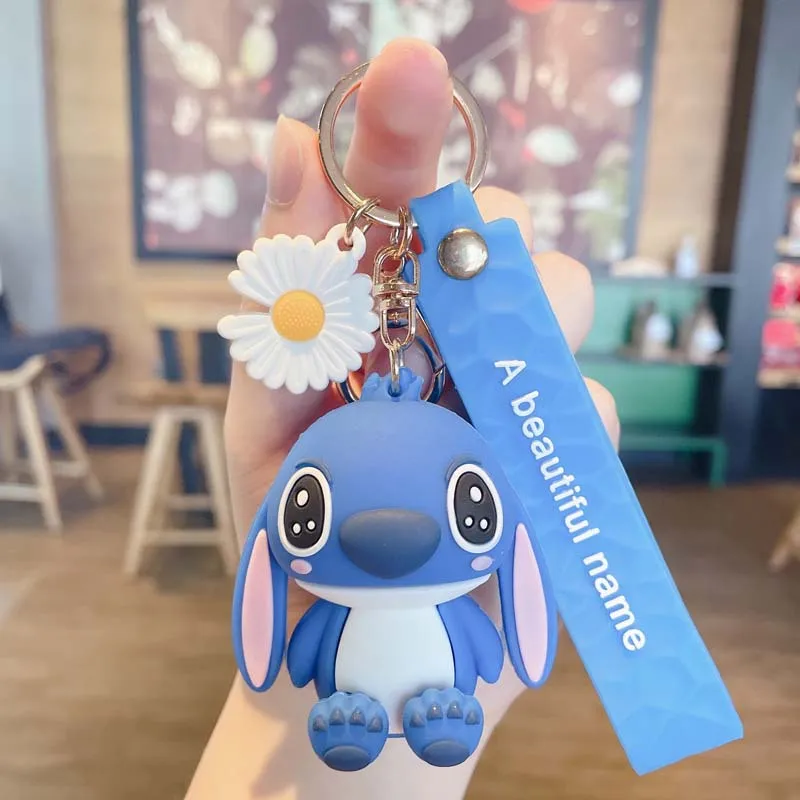 Брелки для ключей с героями Диснея Стич Кики Мультяшные брелки маленьких