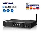Усилитель мощности AIYIMA A9 100 Вт, объемный аудио усилитель HiFi Bluetooth 5,0, усилитель сабвуфера APTX DSP COAX OPT 5,1 для домашнего кинотеатра