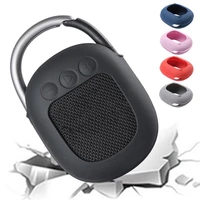 speaker protective case silicone carrying cover for jbl clip 4 speaker seamless fit shockproof anti drop case