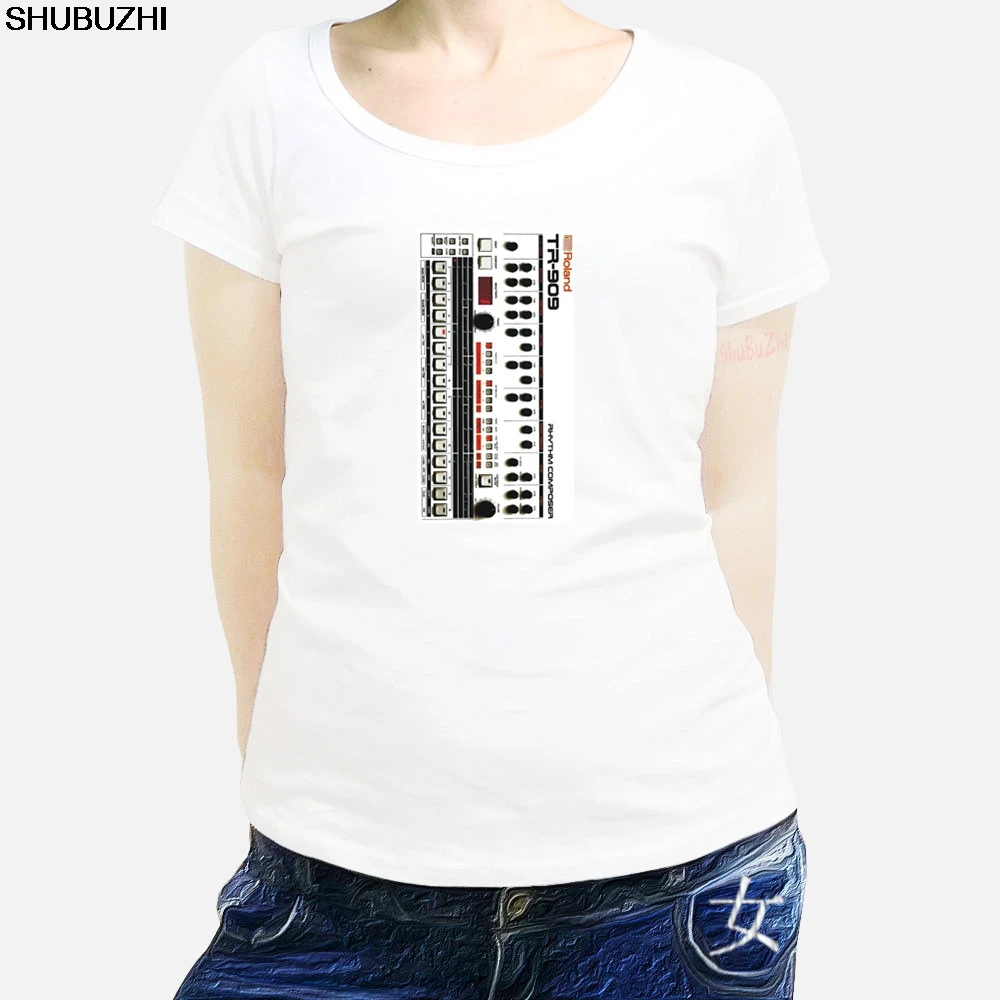 

new arrived summer hot sale women t shirtRoland 909 Drum Machine - Tshirt 7 Shirt Vintage Moog Synthesizer Korg Arp Mod sbz1100
