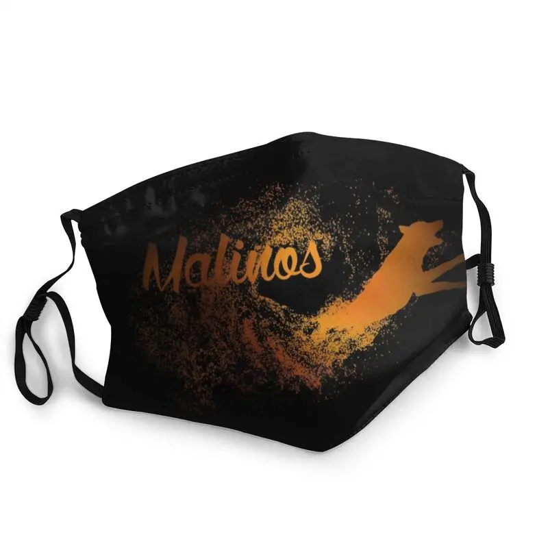 

Belgian Shepherd Dog Breathable Face Mask Unisex Malinois Anti Haze Dustproof Protection Cover Respirator Mouth Muffle