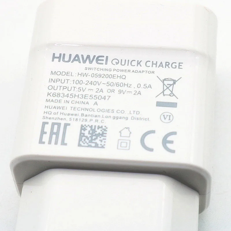 Зарядное устройство Huawei 9V2A EU QC 2 0 быстрая зарядка адаптер Micro USB Cab для Mate 7 8 S 10 Lite Nova