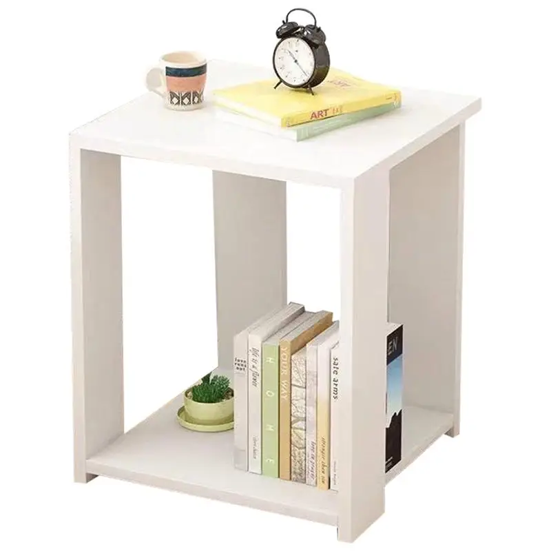 Простой Маленький журнальный столик современный боковой квадратный стол для