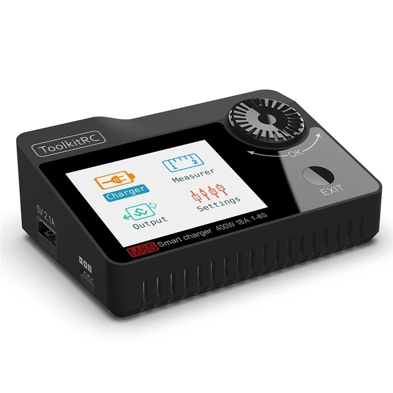 Новинка балансирующее зарядное устройство ToolkitRC M8S 400 Вт 18A 2 4 TFT с цветным