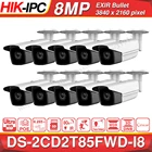 Предварительная продажа, Hikvision, оригинальная фотокамера 8 МП (4K) IR Fixed Bullet Network Cam H.265 + POE IR 80m 128GB MAX IP67 10 шт.лот