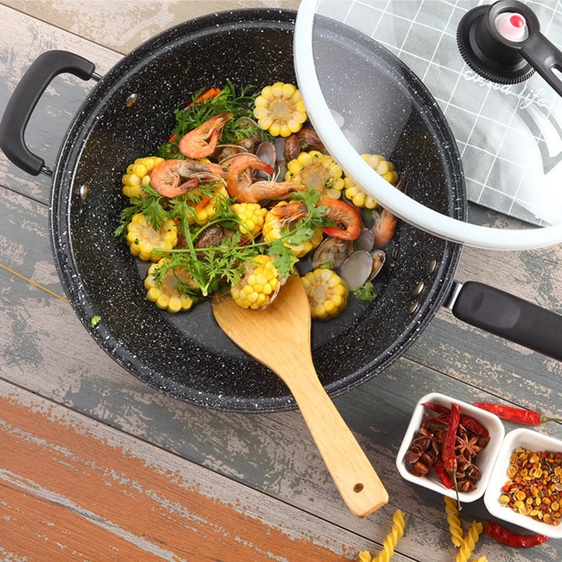 Кастрюля для приготовления пищи с крышкой газовой плиты и индукционной 32